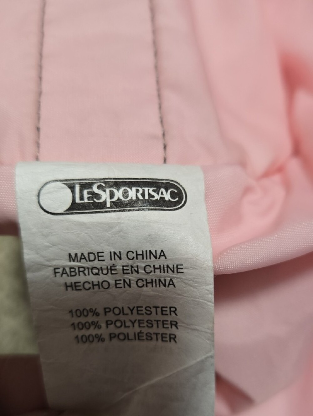 LeSportsac Taupe Floral Bag with Pink and Blue Accents - Picture 12 of 16